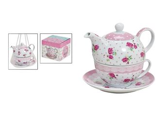 Picture of TEA FOR ONE SET ROSE DESIGN